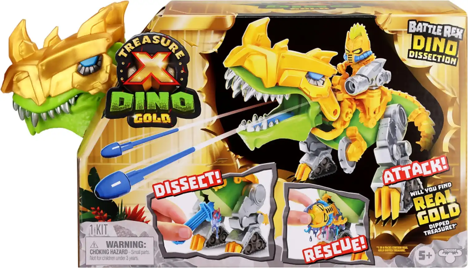 Treasure X - Dino Gold S5 Battle Rex Dino Dissection