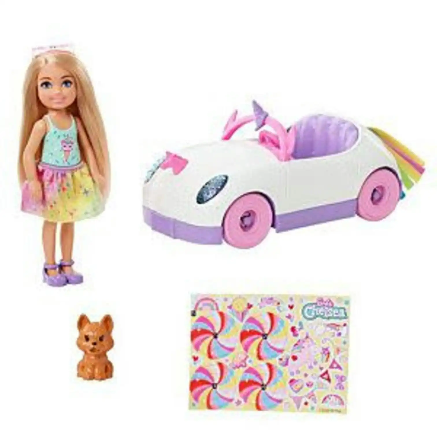 Barbie Chelsea Doll And Car  Mattel