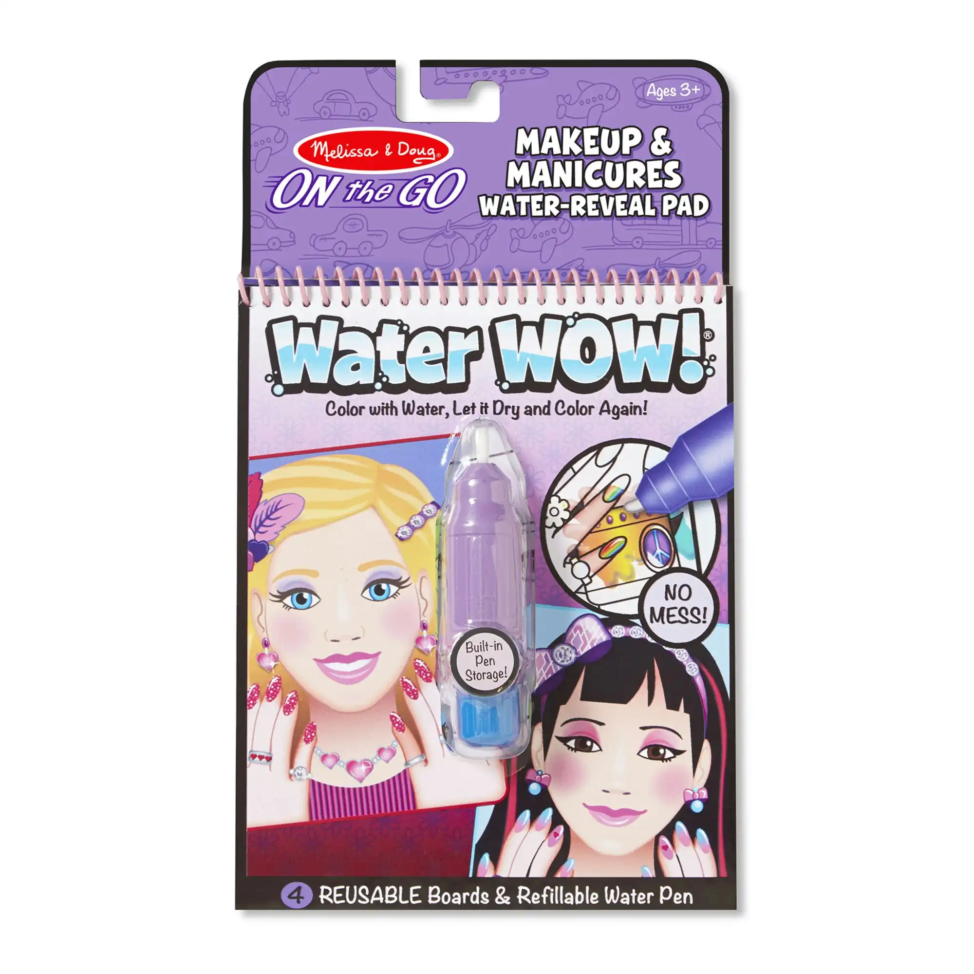 Melissa & Doug - Water Wow! Makeup & Manicures - On The Go Travel Activity