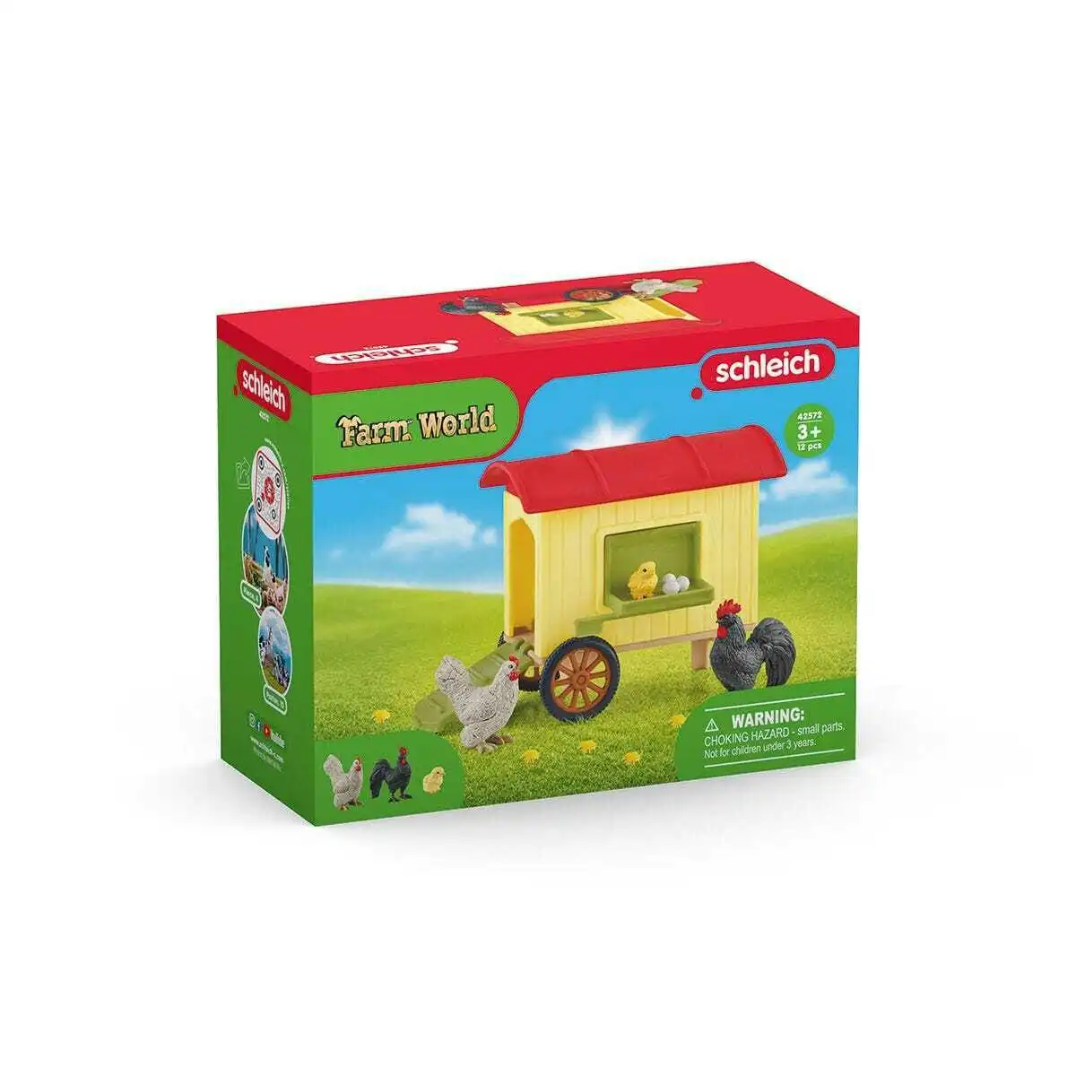 Schleich - Mobile Chicken Coop - Farm World Animal Playset