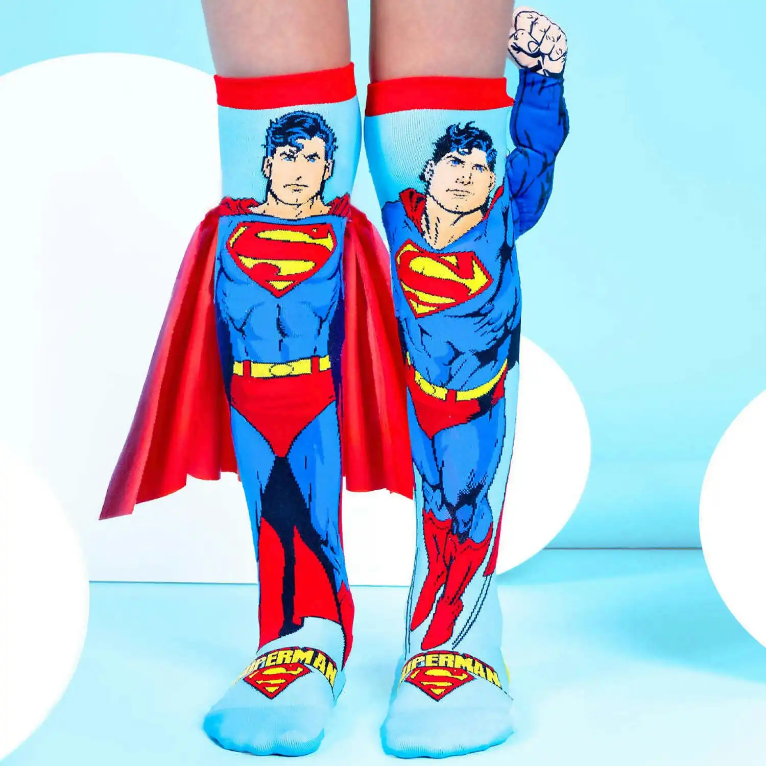 MADMIA - Superman Socks Kids & Adults Age 6y+