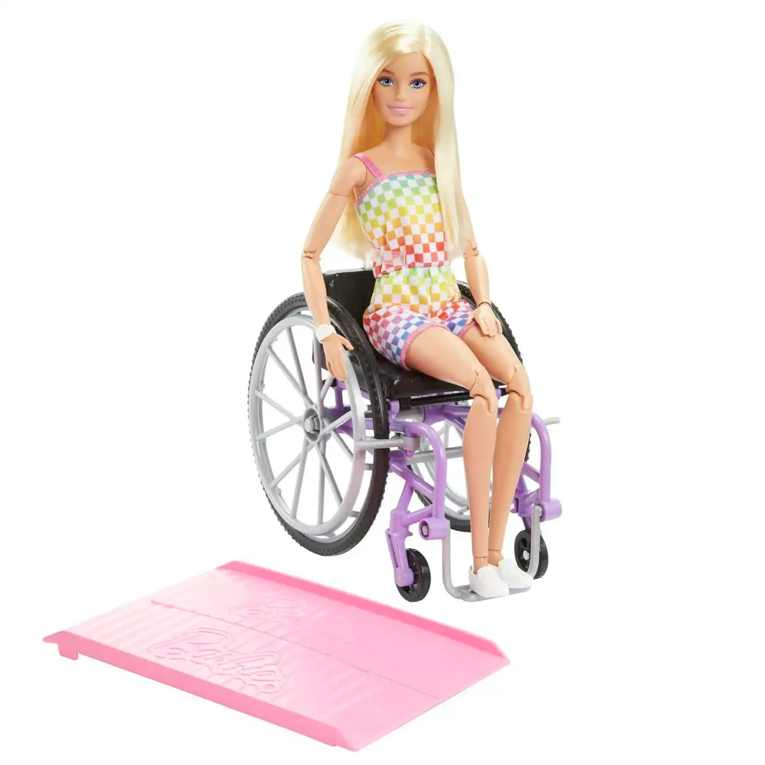 Barbie Doll With Wheelchair And Ramp Blonde Barbie Fashionistas