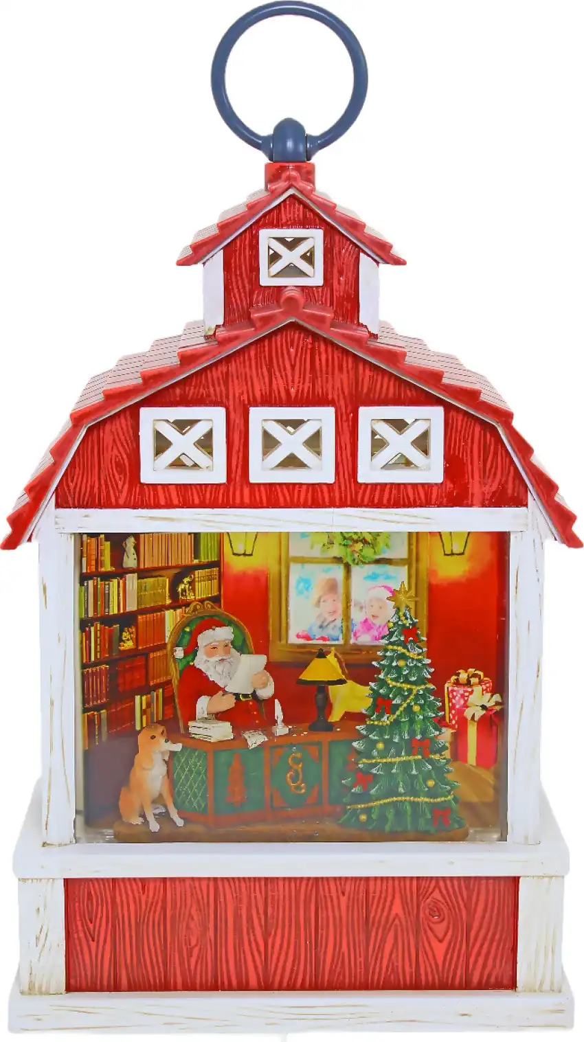 Cotton Candy - Xmas Barn Lantern - Santas Lounge