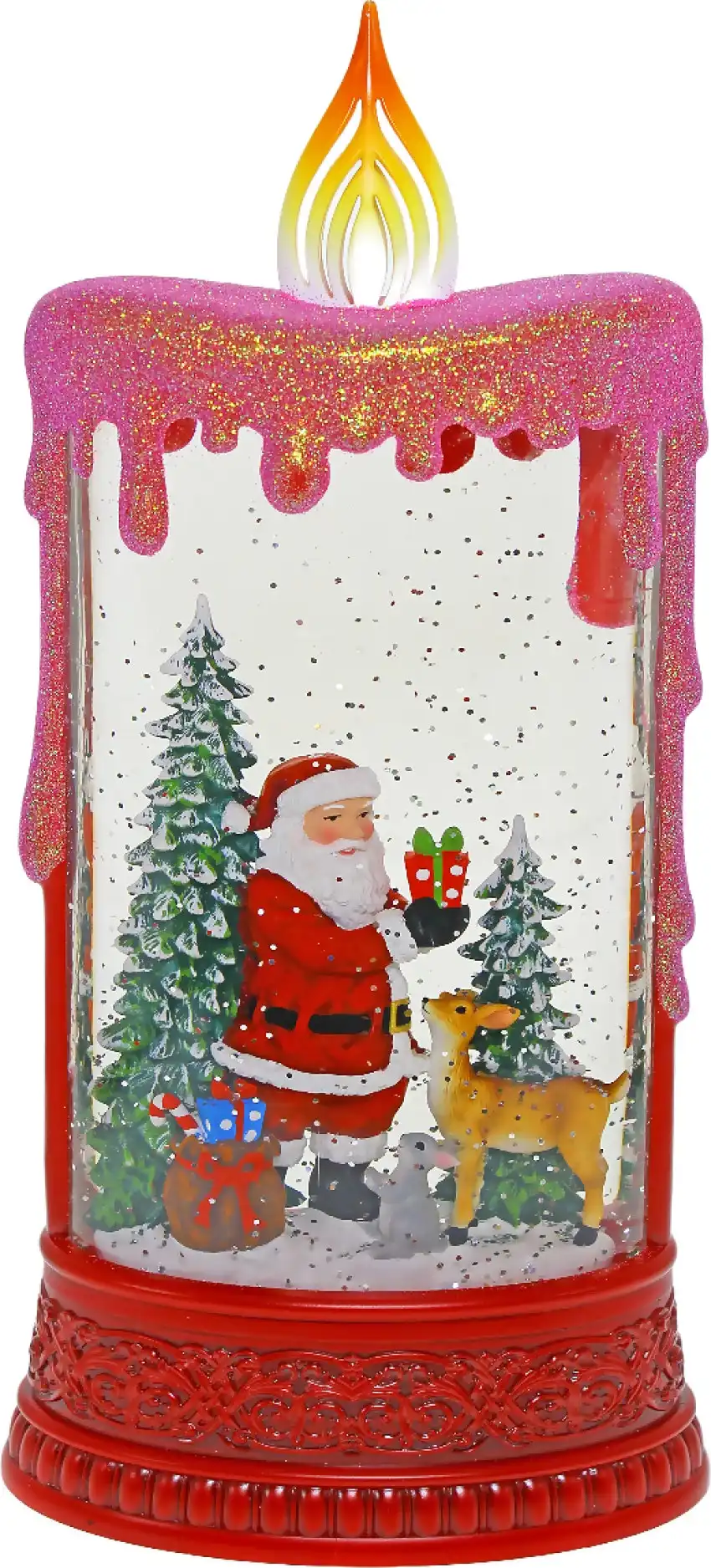 Cotton Candy - Xmas Santa Led Candle