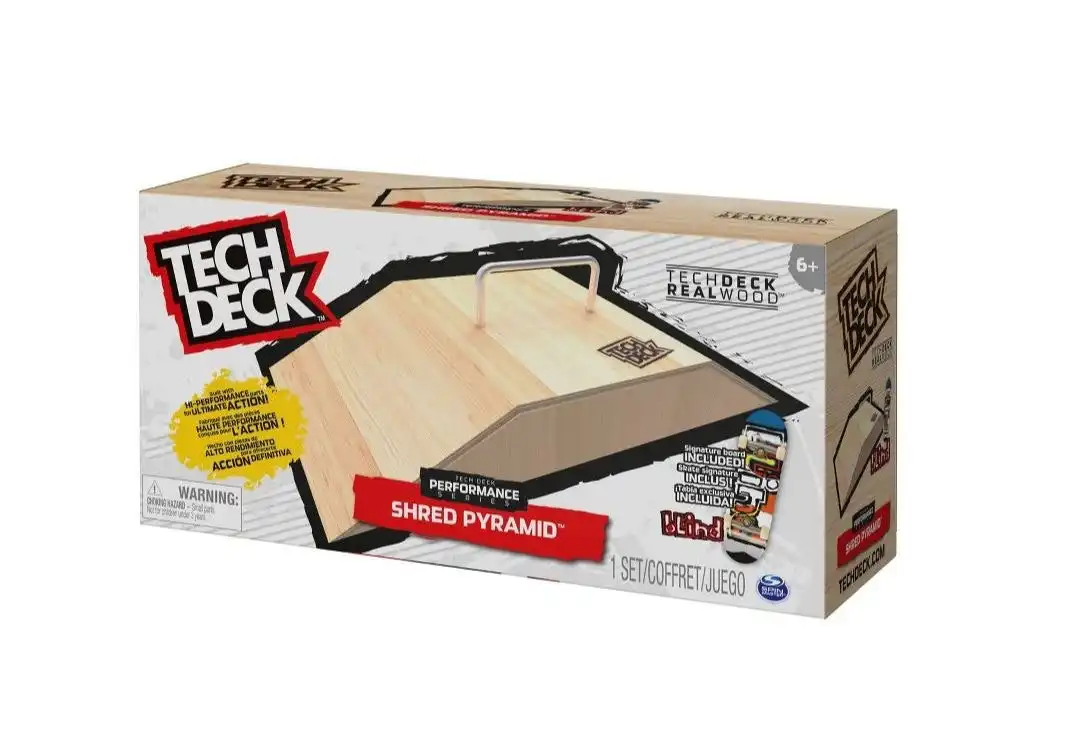 Tech Deck - Wooden Shred Pyramid Ramp