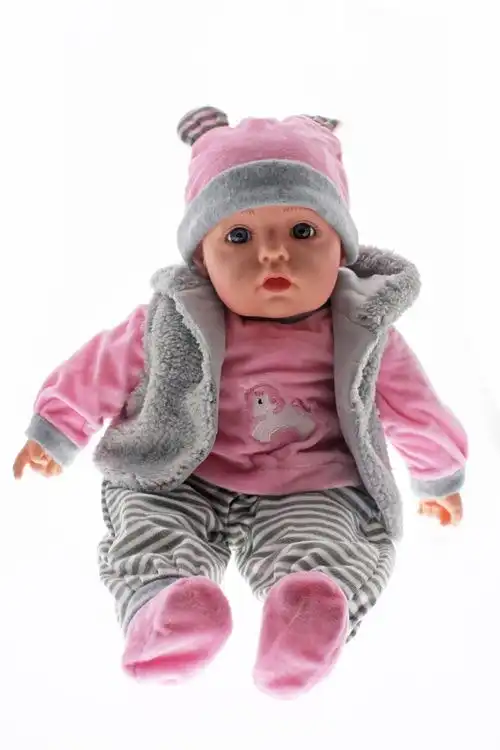 Cotton Candy -  Baby Doll Sophia With Grey Fleece Vest Soft Body 50cm