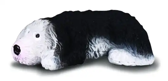 Collecta Old English Sheepdog Puppy Animal Figurine
