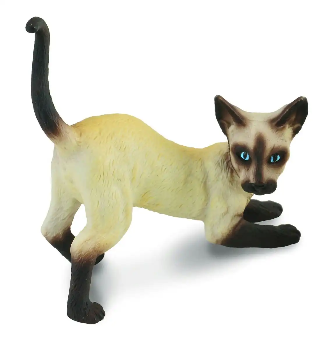 Collecta Siamese Cat Stretching Animal Figurine