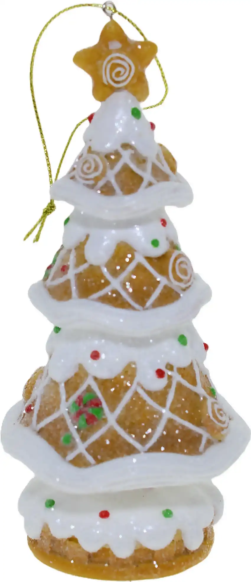 Cotton Candy - Xmas 15cm Frosted Gingerbread Tree