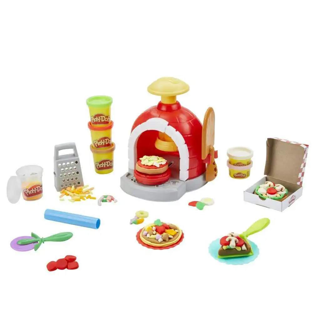 Play-doh - Kitchen Creations Pizza Oven Playset With 6 Cans Of Modeling Compound And 8 Accessories  Hasbro
