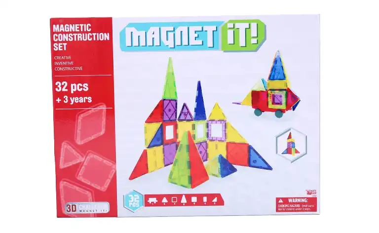 Magnet It Magnetic Construction Set 32pc