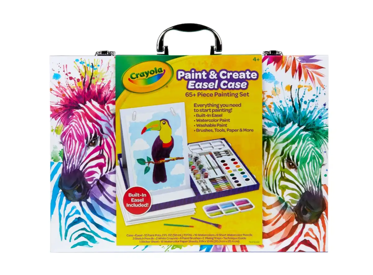 Crayola Paint & Create Portable Easel Travel Art Case