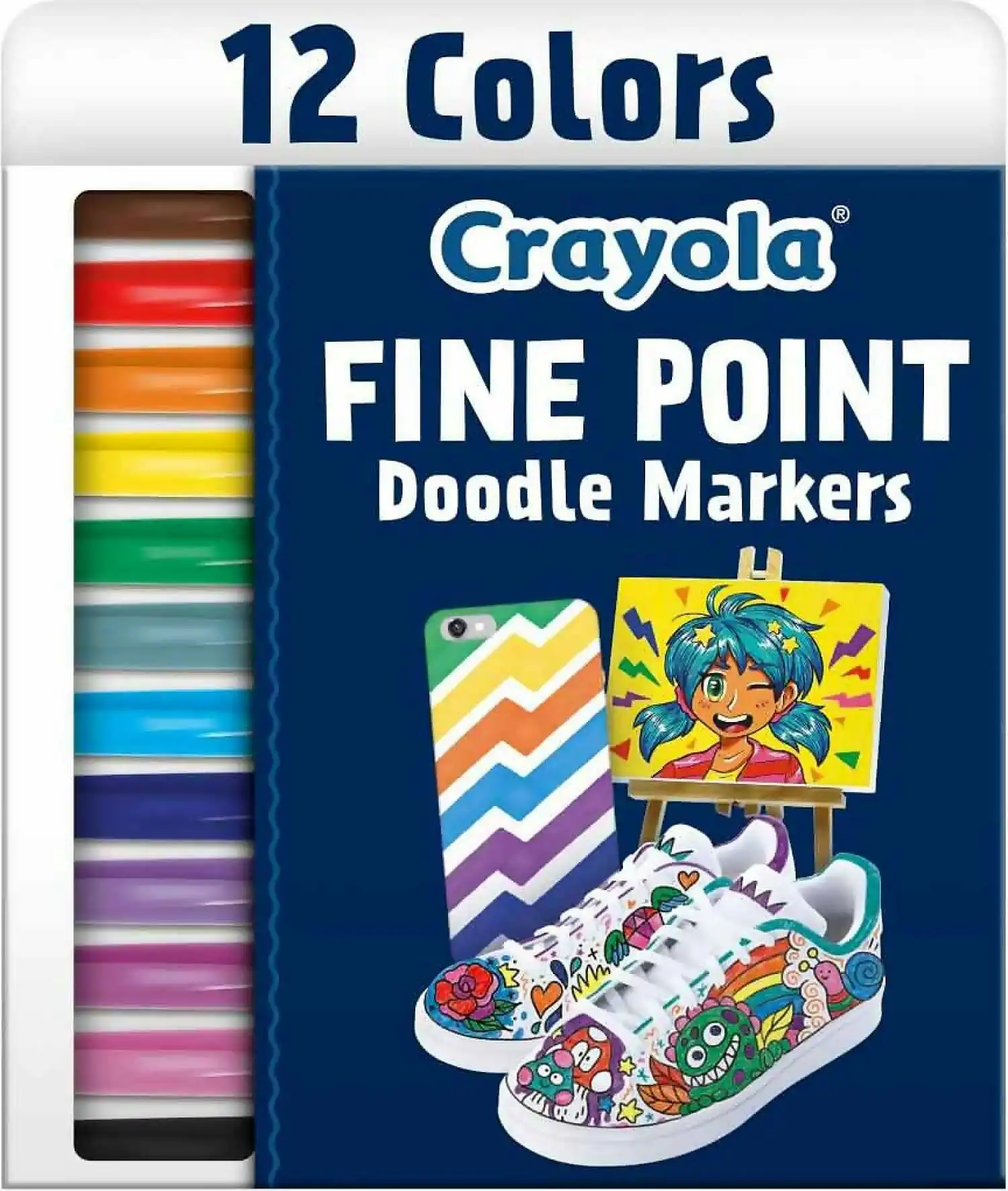 Crayola - Doodle & Draw Fine Point Doodle Marker 12pk