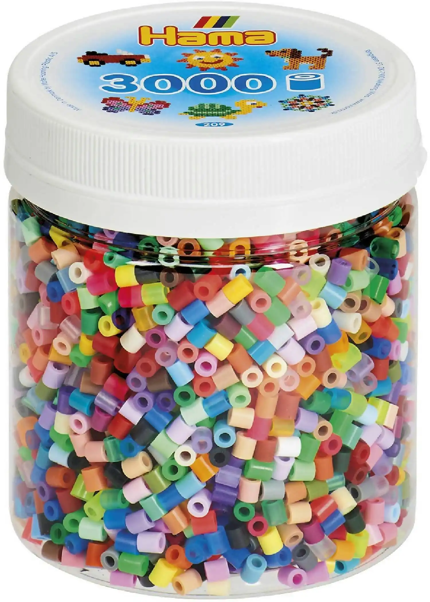 Hama - Beads 3000 Pieces Bag All Colours - Gdhama