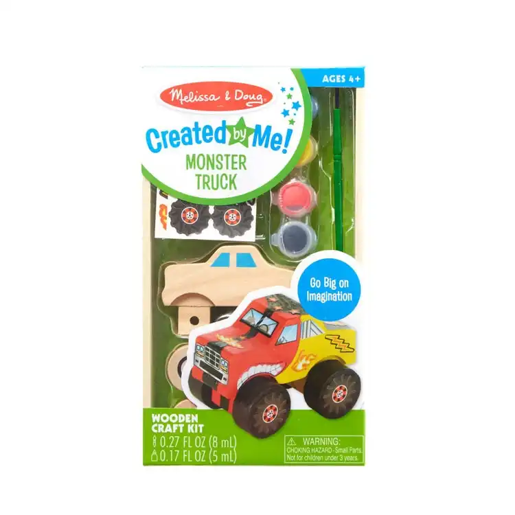 Melissa & Doug - Created By Me! Monster Truck Wooden Craft Kit