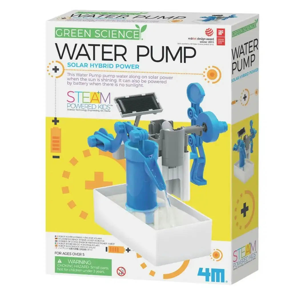 4M - Steam-powered Kids - Green Science - Water Pump- Green Energy