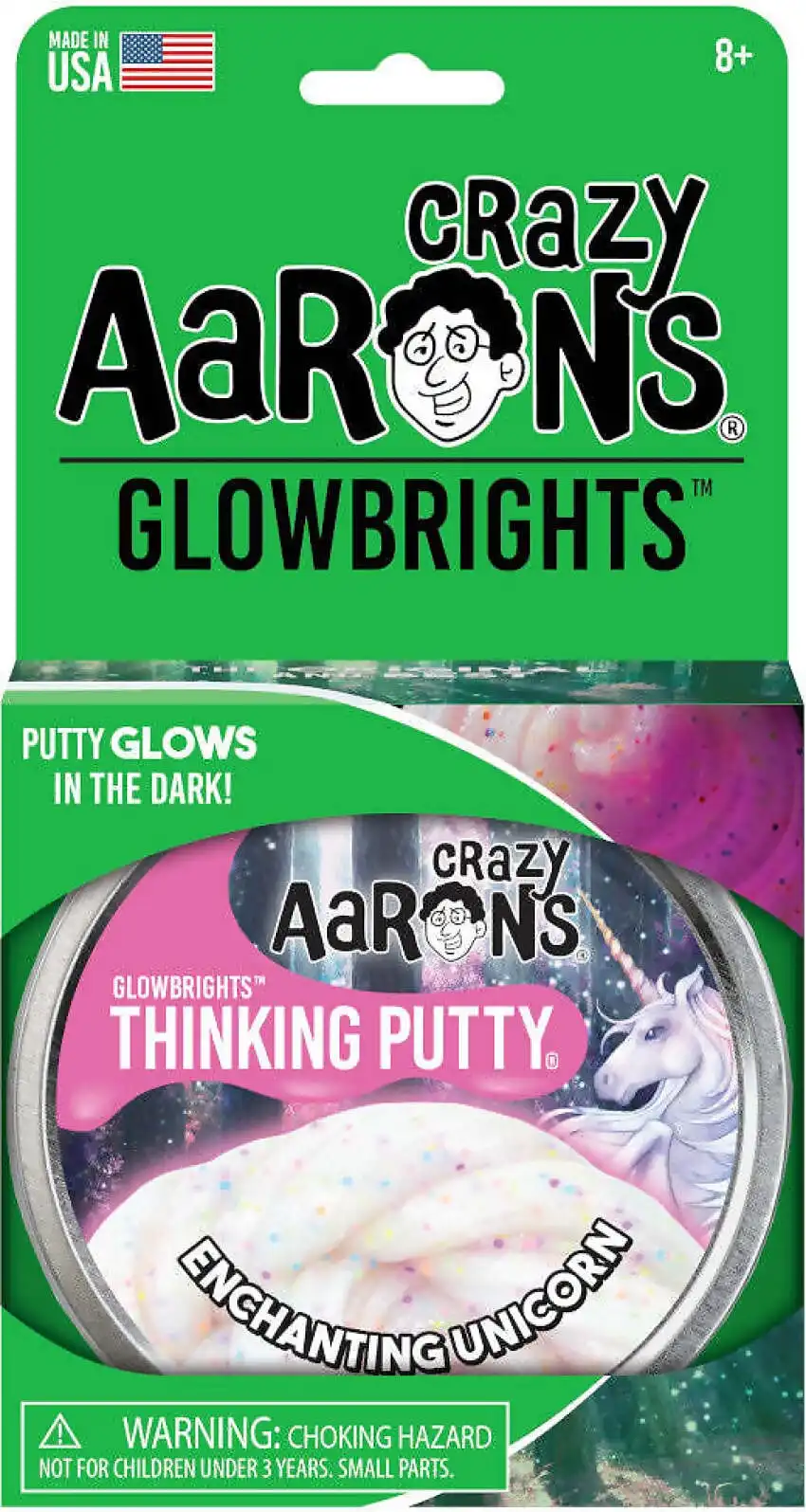 Crazy Aaron's - Putty 4 Inch Glowbrights Enchanting Unicorn