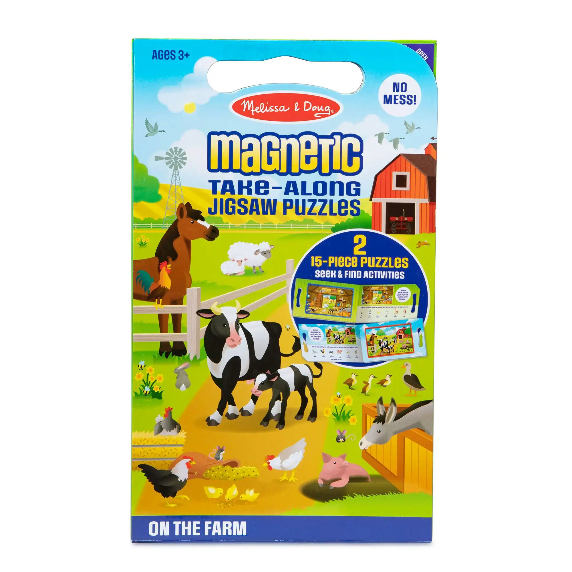 Melissa & Doug - Take Along Magnetic Jigsaw Puzzles - On The Farm