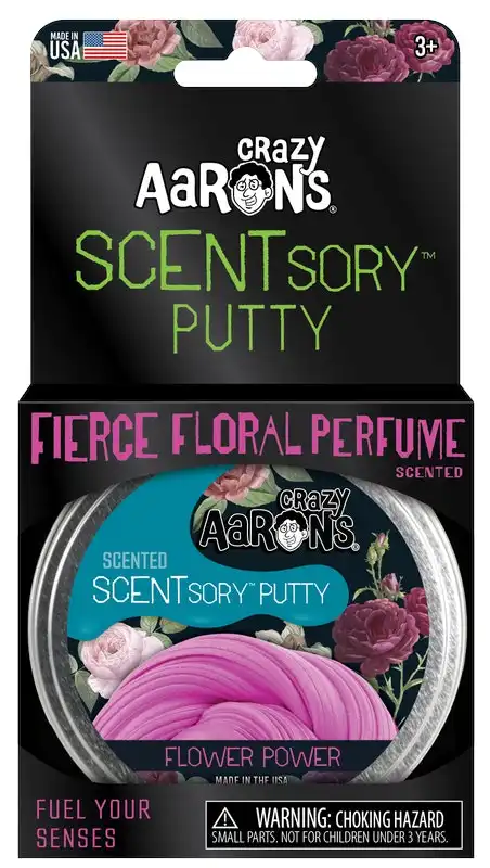 Crazy Aaron's Scentsory Putty Fierce Floral Perfume Flower Power 2.5inch