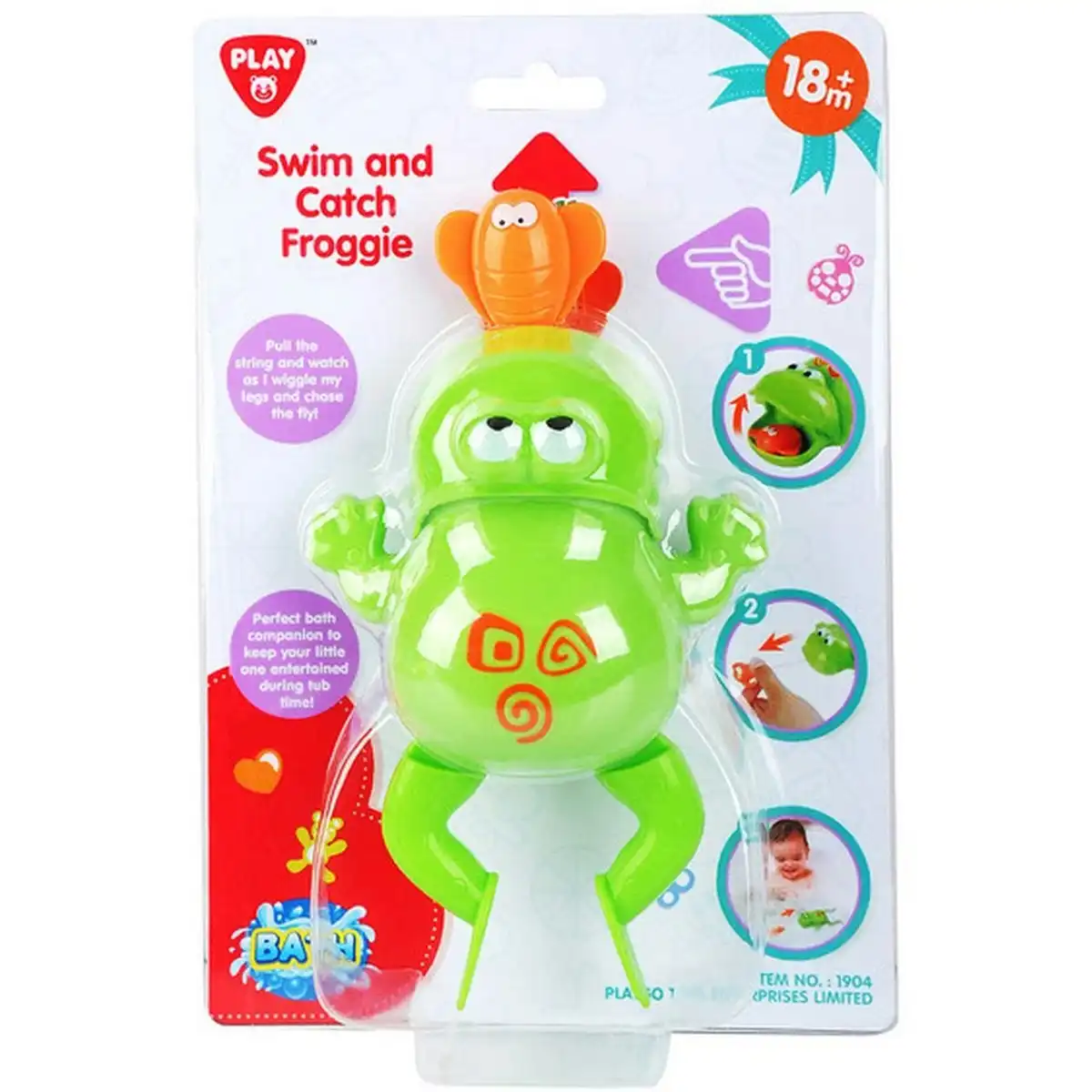 Playgo Toys Ent. Ltd. - Swim And Catch Froggie Bath Toy