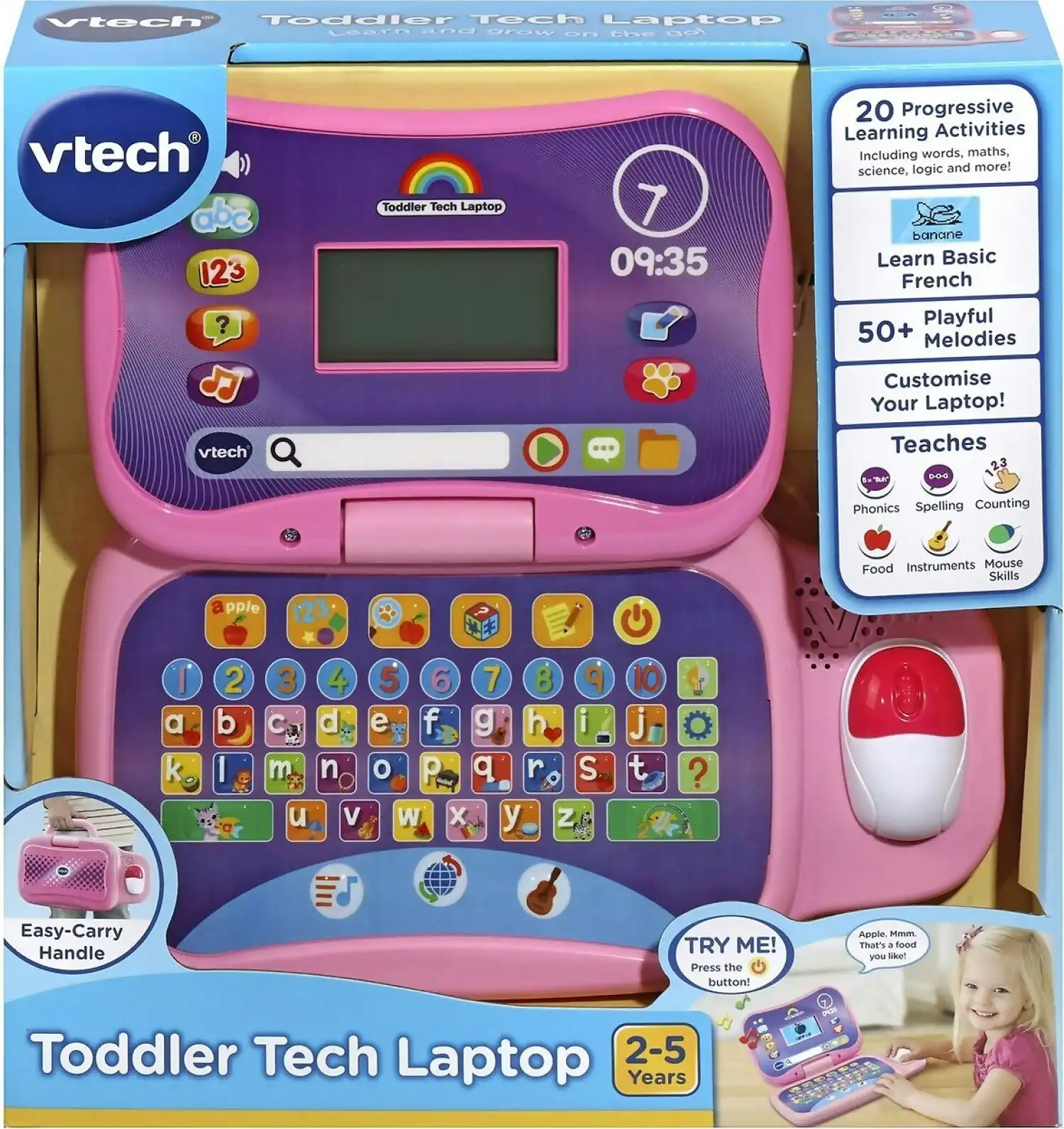VTech - Toddler Tech Laptop - Pink