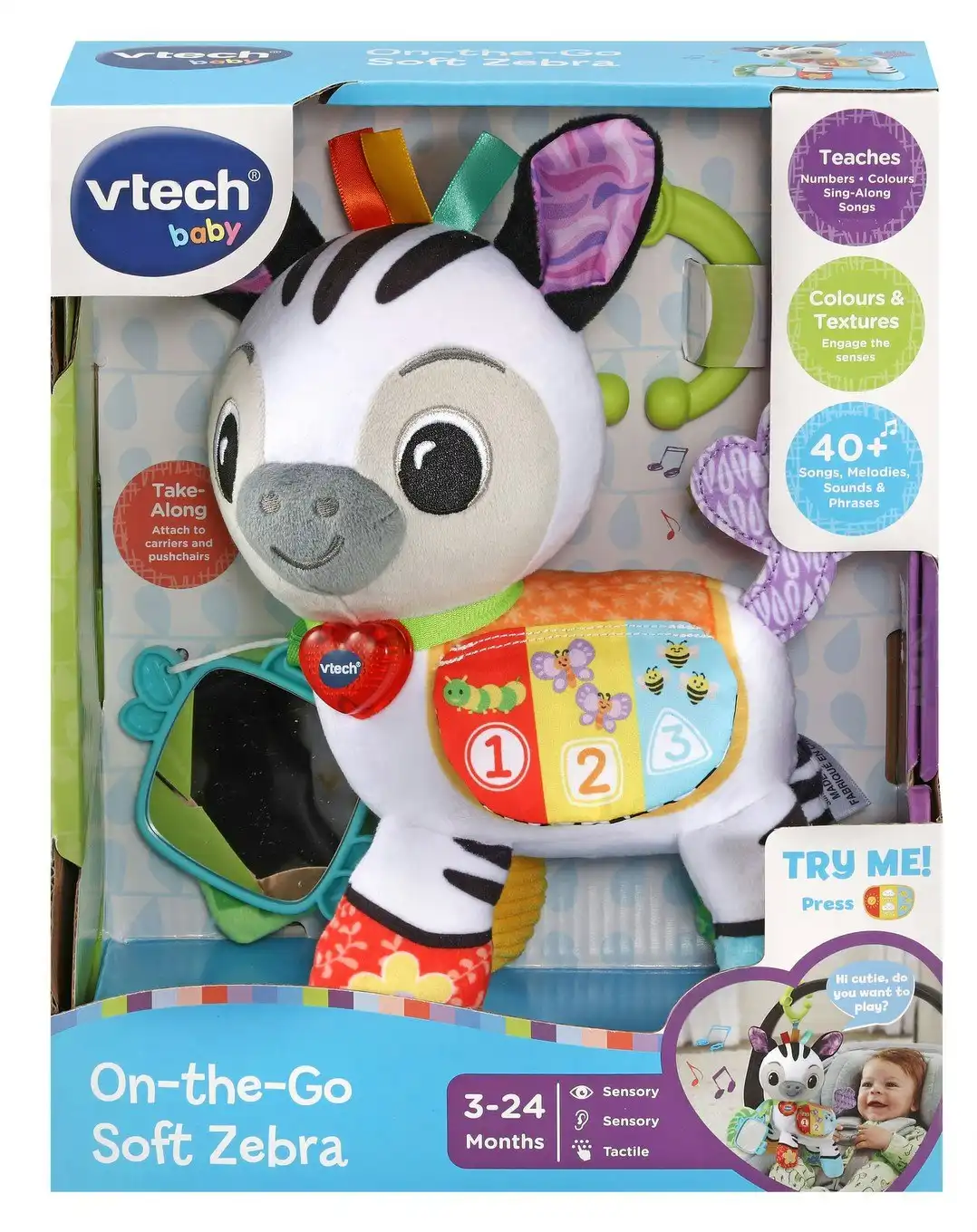 VTech - On The Go Soft Zebra