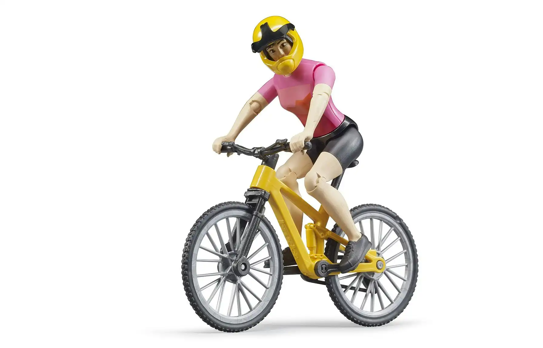 Bruder - Bworld Mountain Bike With Female Cyclist - Bruder Bworld