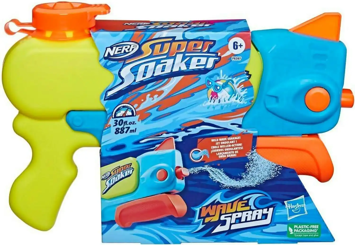 Nerf - Super Soaker Wave Spray Water Blaster - Hasbro