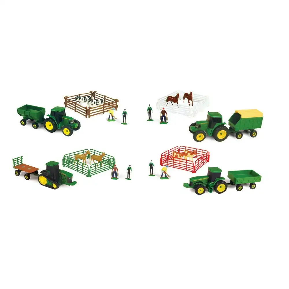 John Deere - Tomy 10 piece Mini Farm Set Random Assorted