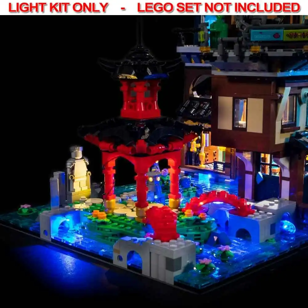 Light My Bricks - LIGHT KIT for LEGO Ninjago City Gardens 71741