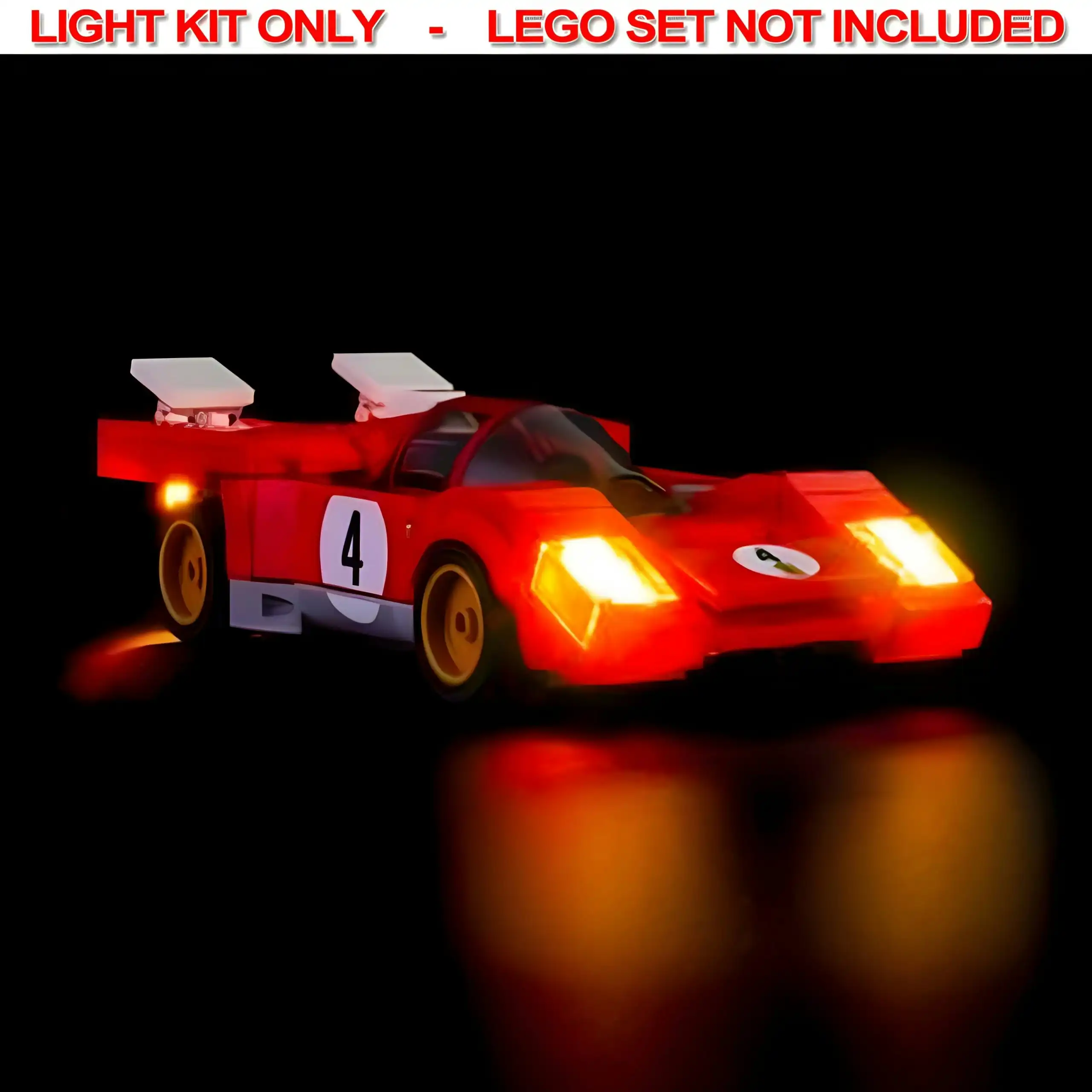 Light My Bricks - Light Kit For LEGO Speed Champions 1970 Ferrari 512 M 76906