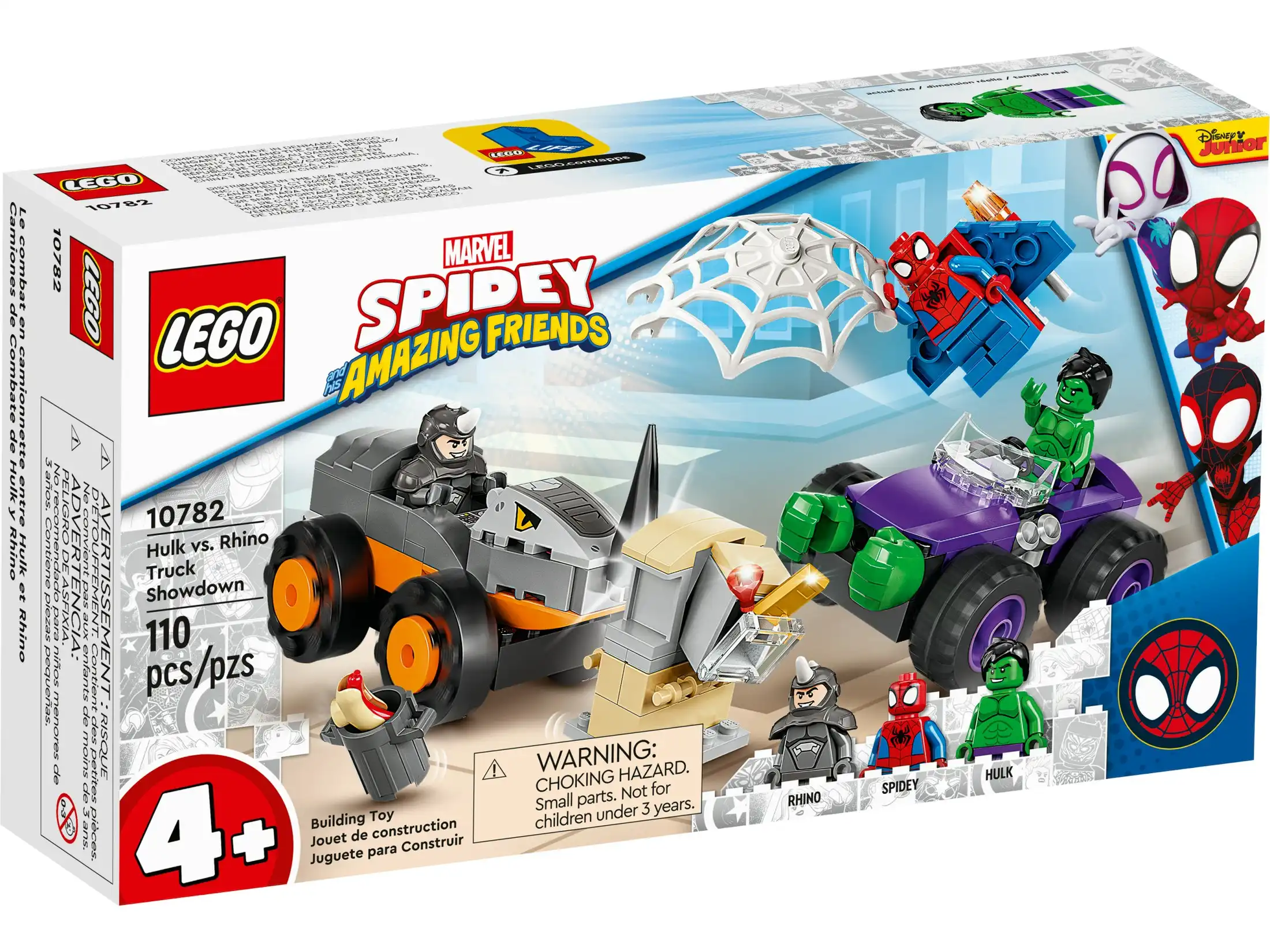 LEGO 10782 Hulk vs. Rhino Truck Showdown - Marvel Spidey 4+
