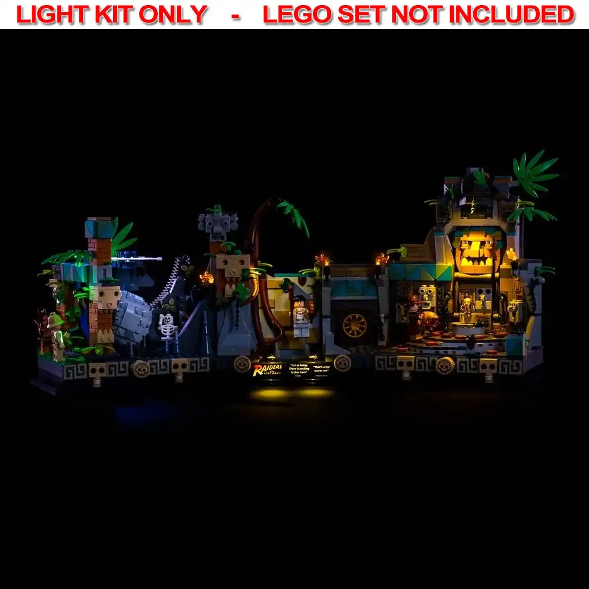 Light My Bricks - Light Kit For LEGO Indiana Jones Temple of the Golden Idol 77015