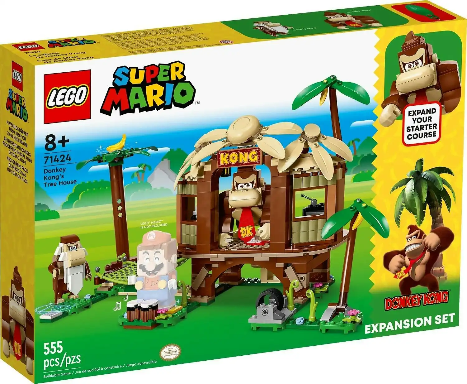 LEGO 71424 Donkey Kong's Tree House Expansion Set - Super Mario