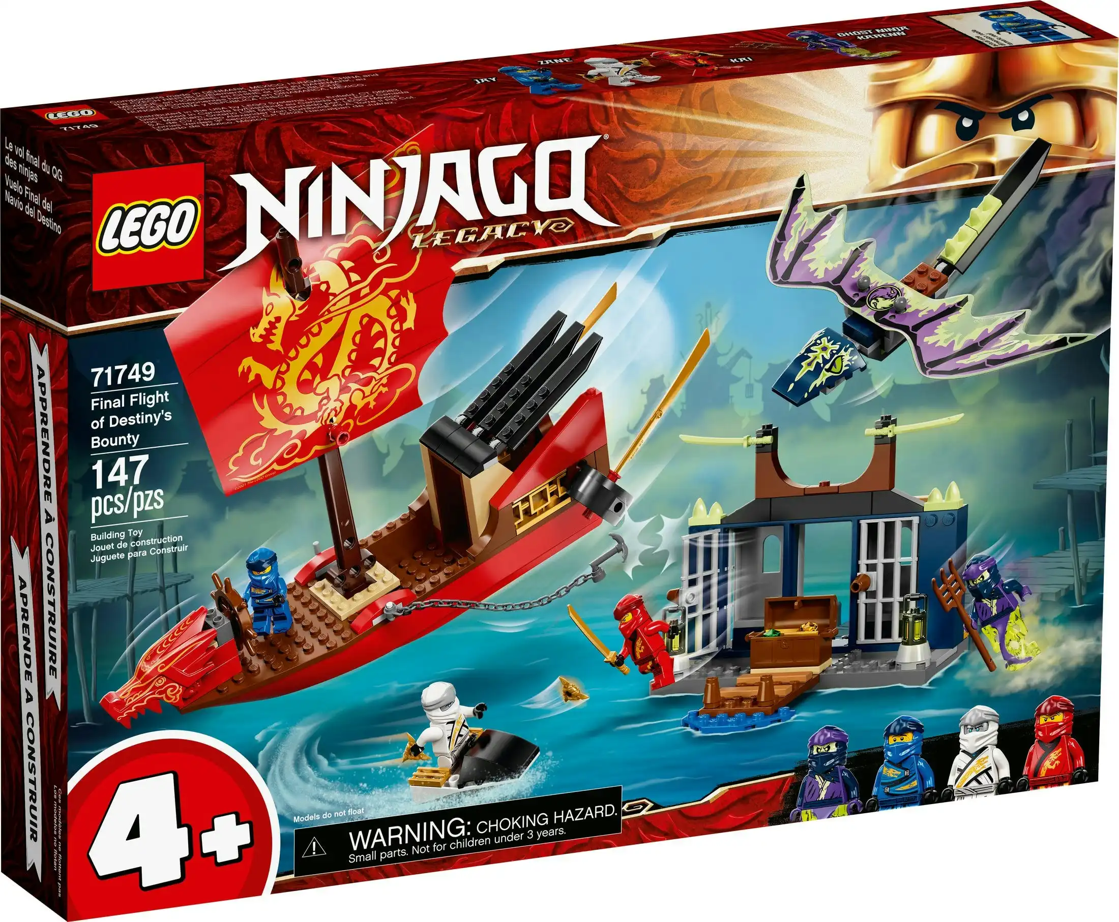 LEGO 71749 Final Flight of Destiny's Bounty - Ninjago 4+