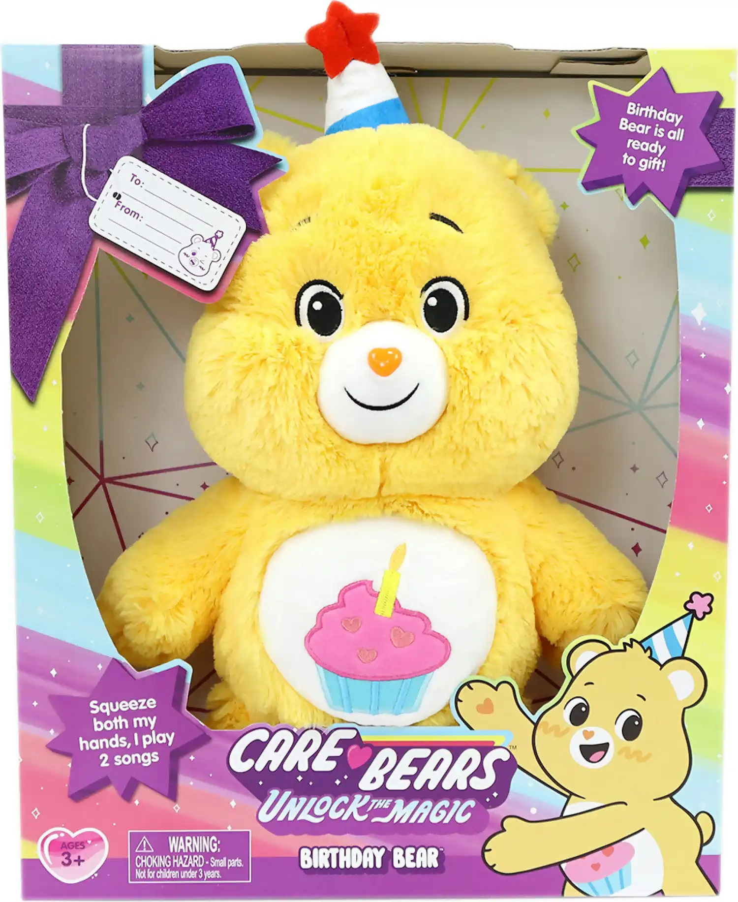 Care Bears - Unlock The Magic Feature Birthday Bear Plush