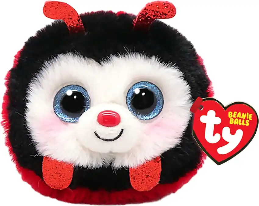 Ty Beanie Boos Balls - Izzy Red Ladybug - Puffies