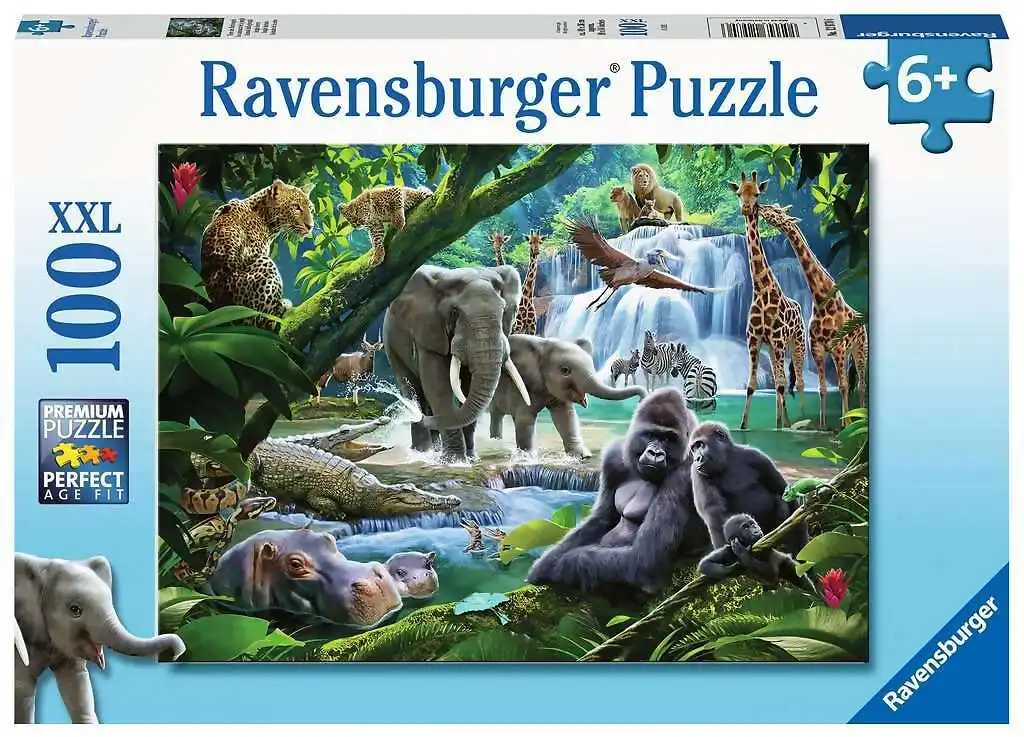 Ravensburger - Jungle Animals Jigsaw Puzzle 100 Pieces