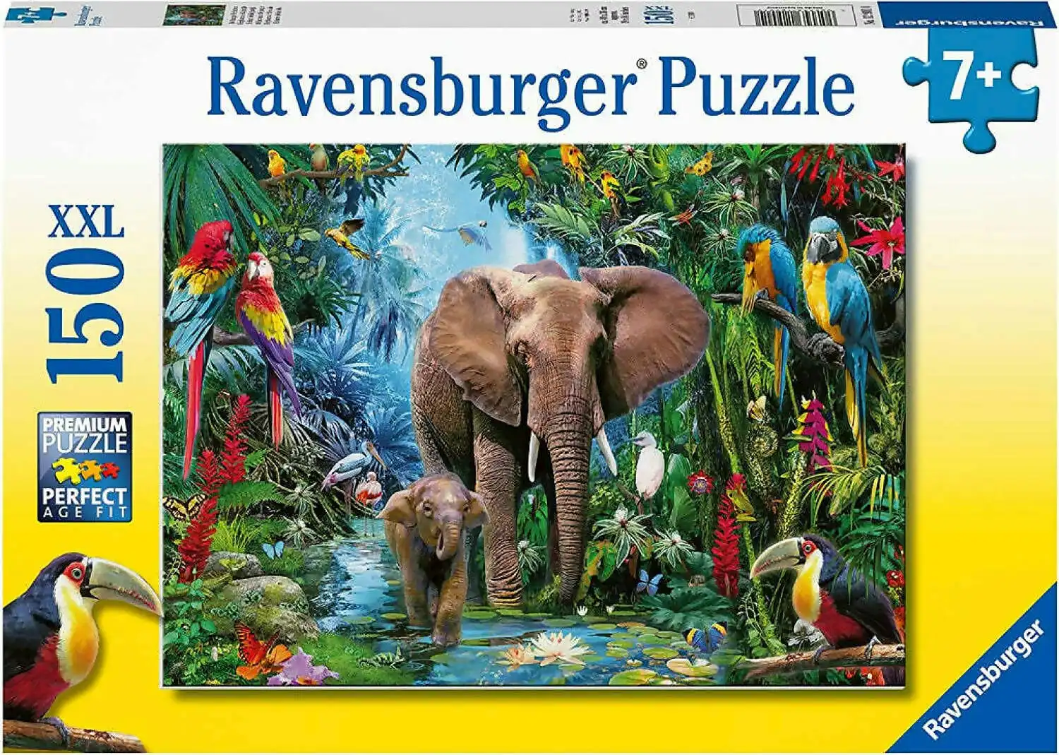 Ravensburger - Elephants At Oasis Jigsaw Puzzle 150 Pieces