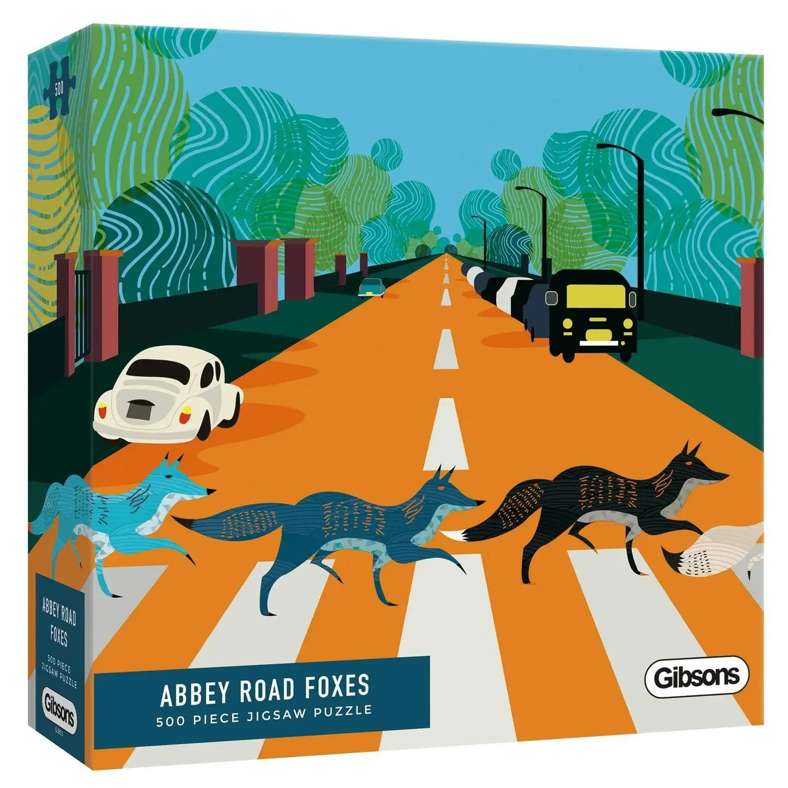 Gibsons - Abbey Road Foxes - Jigsaw Puzzle 500 Pieces