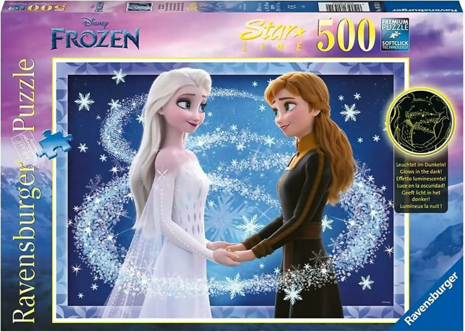 Ravensburger - Disney Frozen Sisters Anna & Elsa Jigsaw Puzzle 500 Pieces