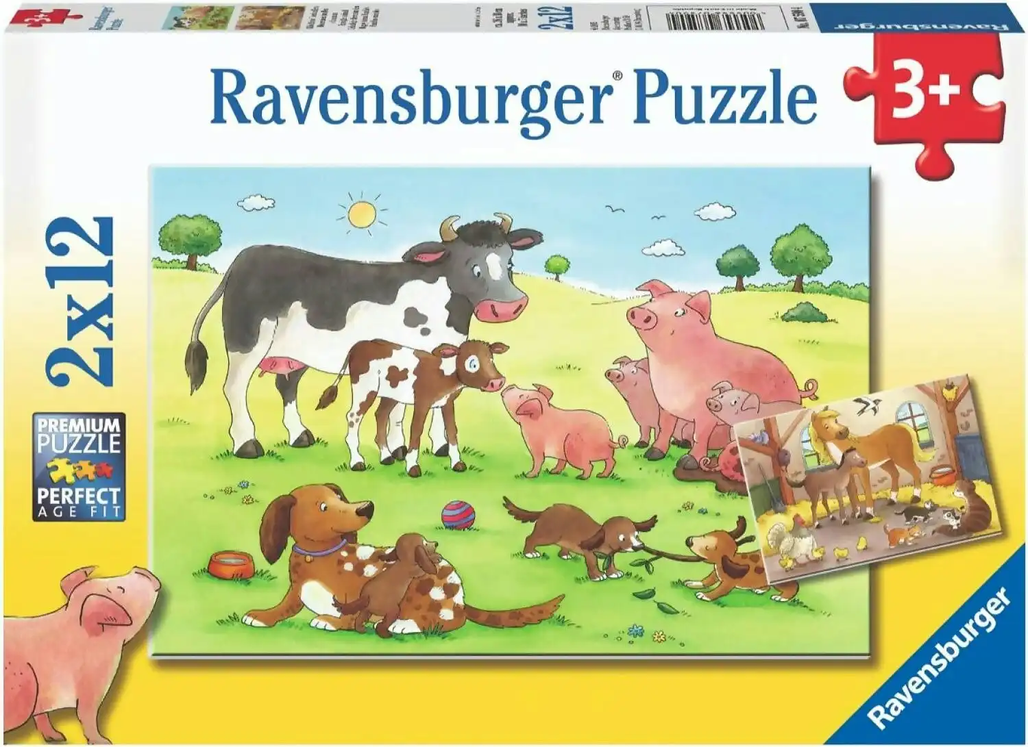 Ravensburger - Animals Children Jigsaw Puzzle 2x12 Pieces