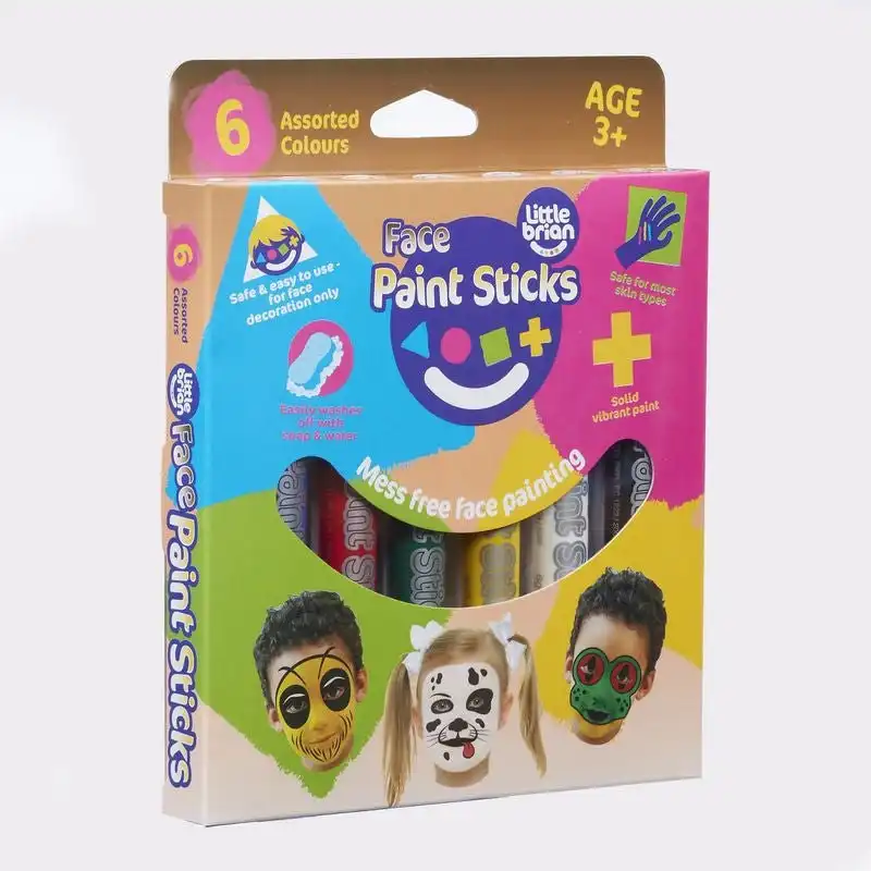 Little Brian Face Paint Sticks Classic 6 Pack
