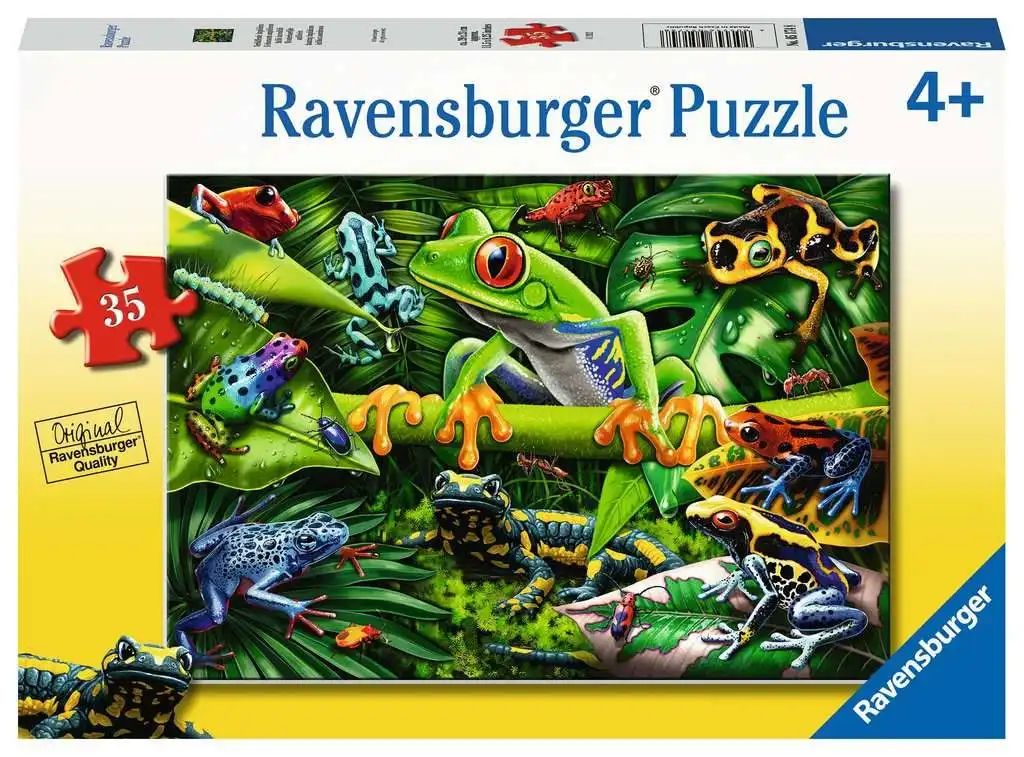 Ravensburger - Amazing Amphibians Jigsaw Puzzle 35 Pieces