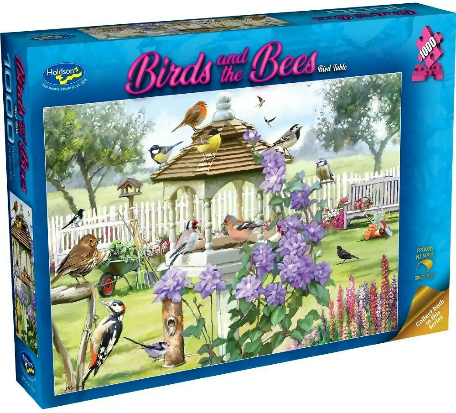 Holdson - Birds & The Bees - Bird Table - Jigsaw Puzzle 1000 Pieces