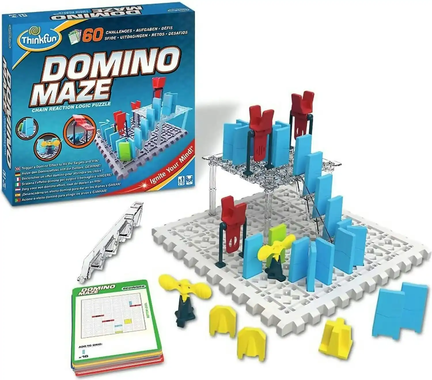 ThinkFun - Domino Maze Boards and logic puzzle Game