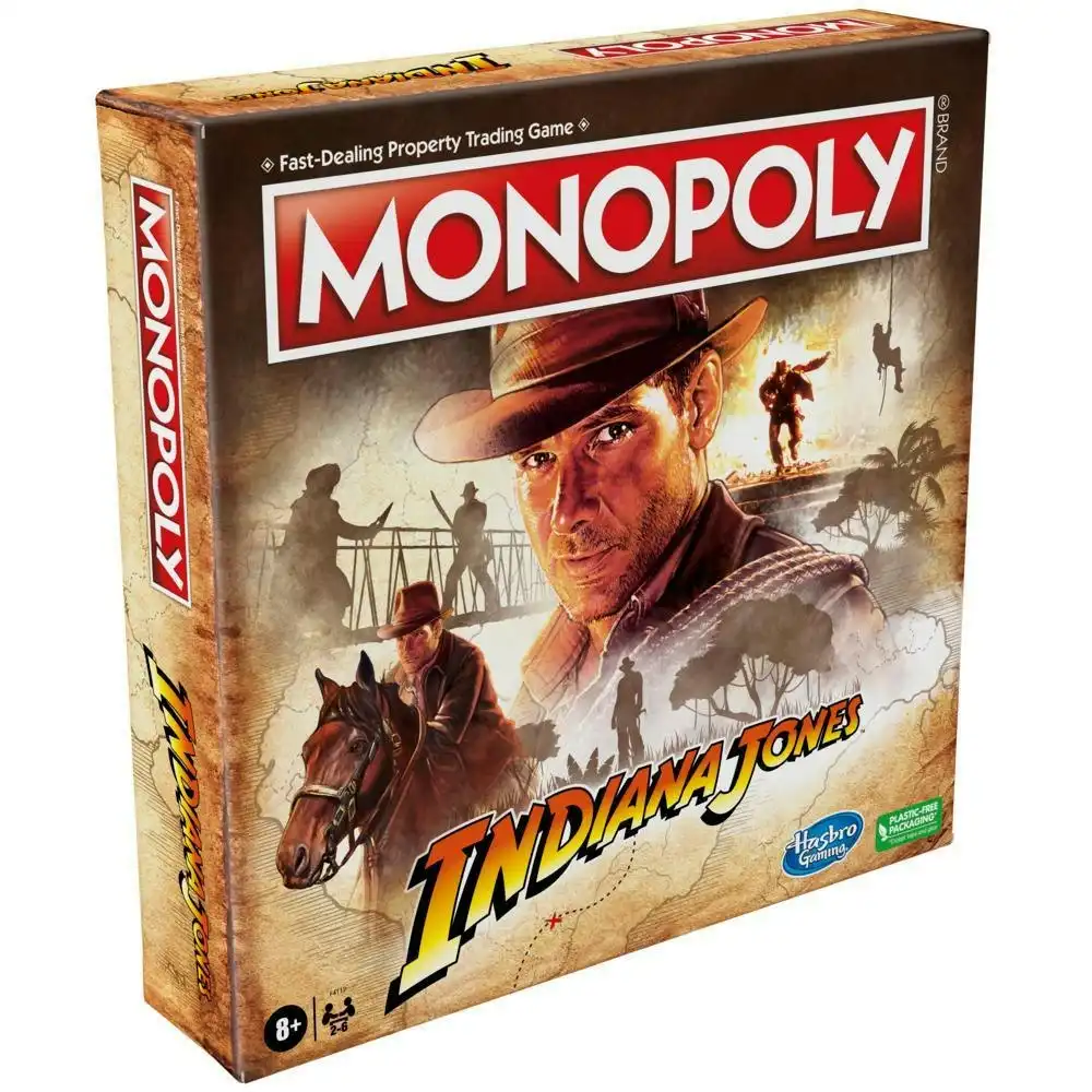 Monopoly Indiana Jones Board Game For 2-6 Players Hasbro