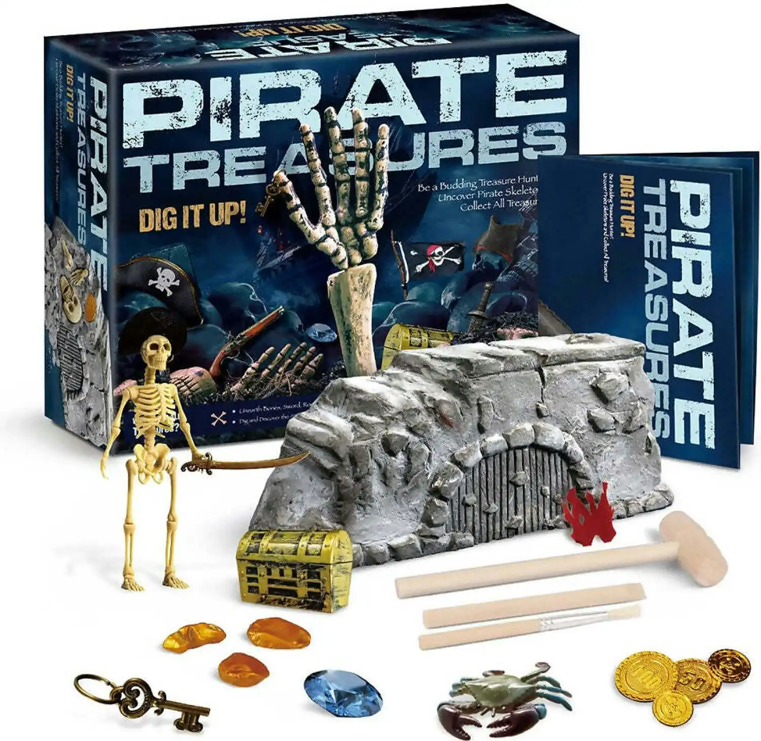 Dig Kit - Dig It Up! Pirate Treasures - Johnco