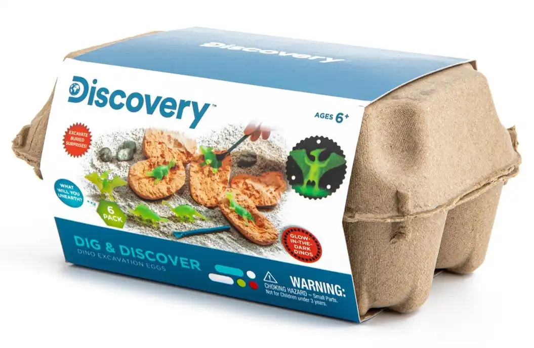 Discovery Dino Egg Crate 6pk