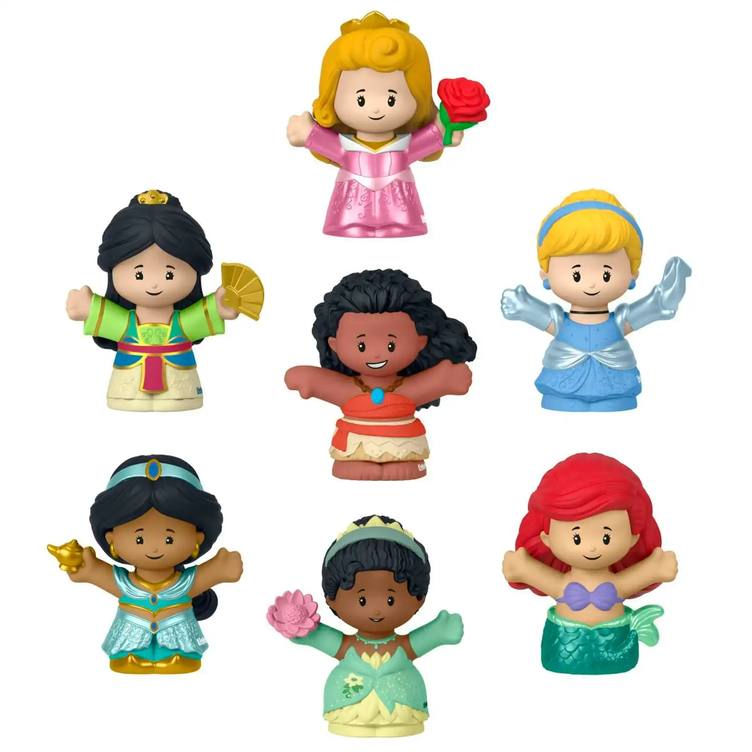 Fisher-Price - Little People Disney Princess Toys 7-figure Pack For Toddlers And Preschool Kids